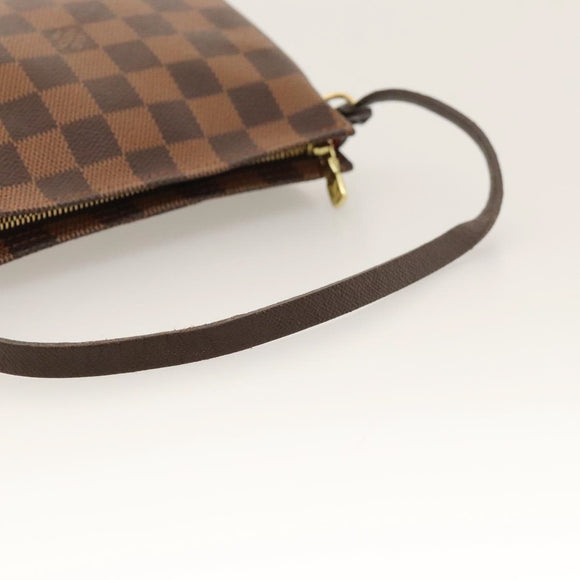 LOUIS VUITTON Damier Ebene Trousse Makeup Pouch N51982 LV Auth yk17788AM