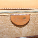 CELINE Macadam Canvas Shoulder Bag PVC Leather Brown Gold Auth yk17805-18