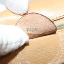 CELINE Macadam Canvas Shoulder Bag PVC Leather Brown Gold Auth yk17805-12