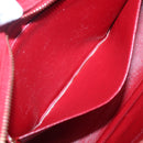 CHANEL Matelasse Chain Shoulder Bag Lamb Skin Gold Red CC Auth yk17818-20