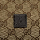 GUCCI GG Canvas Web Sherry Line Hand Bag Beige Silver 284728 Auth yk17820-17