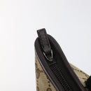 GUCCI GG Canvas Web Sherry Line Hand Bag Beige Silver 284728 Auth yk17820-18