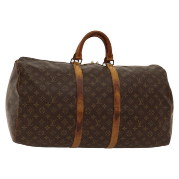 LOUIS VUITTON Monogram Keepall 55 Boston Bag M41424 LV Auth yk17831