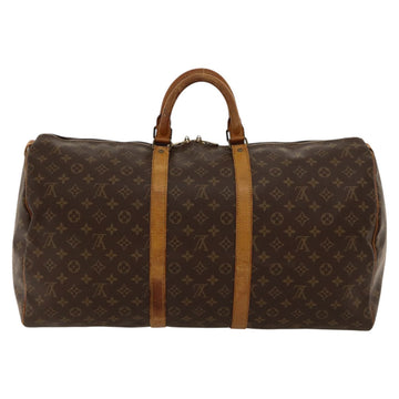 LOUIS VUITTON Monogram Keepall 55 Boston Bag M41424 LV Auth yk17831 - 0