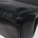 BALLY Hand Bag Leather Black Gold Auth yk17845-16