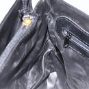 BALLY Hand Bag Leather Black Gold Auth yk17845-21