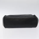 BALLY Hand Bag Leather Black Gold Auth yk17845-5