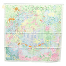 HERMES Carre 90 Scarf ""Faubourg Tropical"" Silk Green Auth yk17852-1