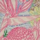 HERMES Carre 90 Scarf ""Faubourg Tropical"" Silk Green Auth yk17852-16