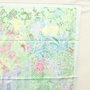 HERMES Carre 90 Scarf ""Faubourg Tropical"" Silk Green Auth yk17852-4