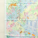 HERMES Carre 90 Scarf ""Faubourg Tropical"" Silk Green Auth yk17852-5