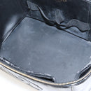 CHANEL COCO Mark Vanity Hand Bag Patent leather 2way Black Gold CC Auth yk17862-11