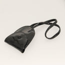 CHANEL COCO Mark Vanity Hand Bag Patent leather 2way Black Gold CC Auth yk17862-15