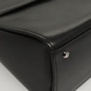 GIVENCHY Hand Bag Leather Black Auth yk17882-9