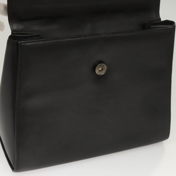 GIVENCHY Hand Bag Leather Black Auth yk17882