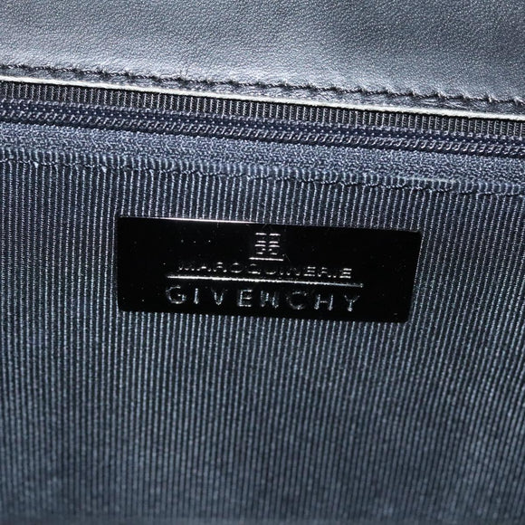 GIVENCHY Hand Bag Leather Black Auth yk17882
