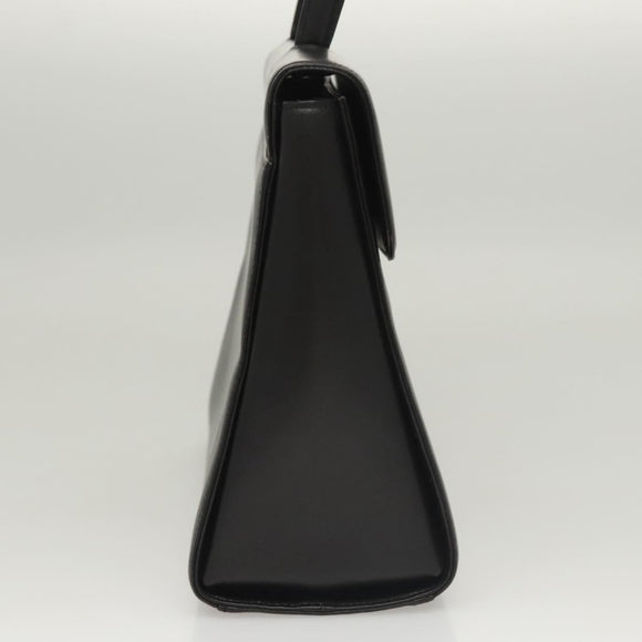 GIVENCHY Hand Bag Leather Black Auth yk17882