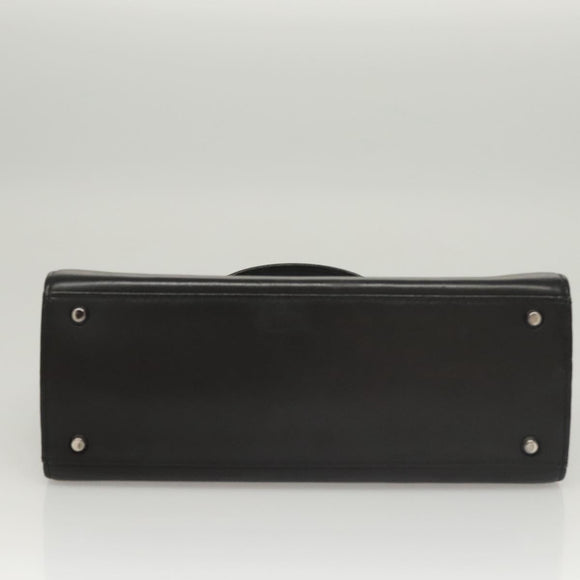 GIVENCHY Hand Bag Leather Black Auth yk17882