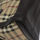 BURBERRY Nova Check Hand Bag PVC Beige Gold Auth yk17883-16