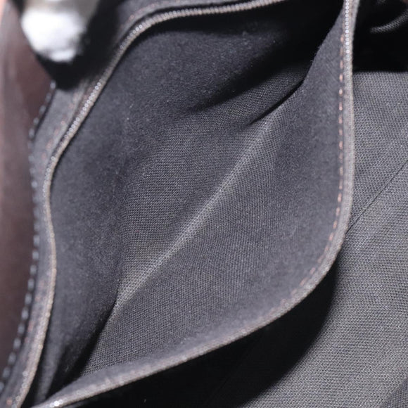 BURBERRY Nova Check Hand Bag PVC Beige Gold Auth yk17883