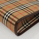 Burberrys Nova Check Accessory Pouch Canvas Beige Auth yk17888-16
