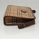 Burberrys Nova Check Accessory Pouch Canvas Beige Auth yk17888-4