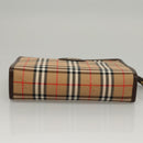 Burberrys Nova Check Accessory Pouch Canvas Beige Auth yk17888-6