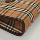 Burberrys Nova Check Accessory Pouch Canvas Beige Auth yk17888-7