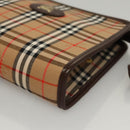 Burberrys Nova Check Accessory Pouch Canvas Beige Auth yk17888-14