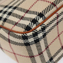 BURBERRY Nova Check Shoulder Bag Wool Beige Gold Auth yk17894-14