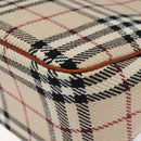 BURBERRY Nova Check Shoulder Bag Wool Beige Gold Auth yk17894-15