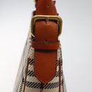 BURBERRY Nova Check Shoulder Bag Wool Beige Gold Auth yk17894-17