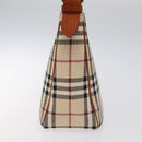BURBERRY Nova Check Shoulder Bag Wool Beige Gold Auth yk17894-4