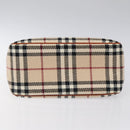 BURBERRY Nova Check Shoulder Bag Wool Beige Gold Auth yk17894-5