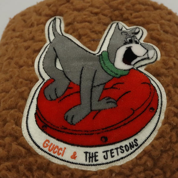 GUCCI Jetsons Collaboration Hand Bag Wool Brown 752175 Auth yk17895