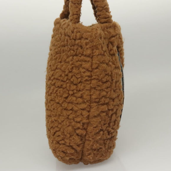 GUCCI Jetsons Collaboration Hand Bag Wool Brown 752175 Auth yk17895