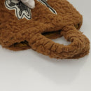 GUCCI Jetsons Collaboration Hand Bag Wool Brown 752175 Auth yk17895-6