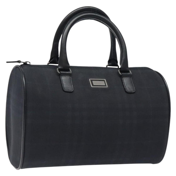 BURBERRY Nova Check Handtasche Canvas Navy Auth yk17897