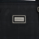 BURBERRY Nova Check Handtasche Canvas Navy Auth yk17897-17