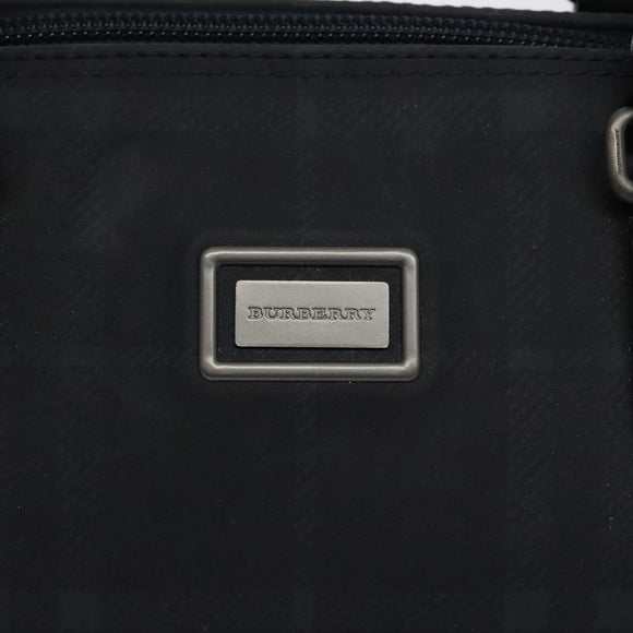 BURBERRY Nova Check Handtasche Canvas Navy Auth yk17897