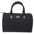 BURBERRY Nova Check Handtasche Canvas Navy Auth yk17897-13