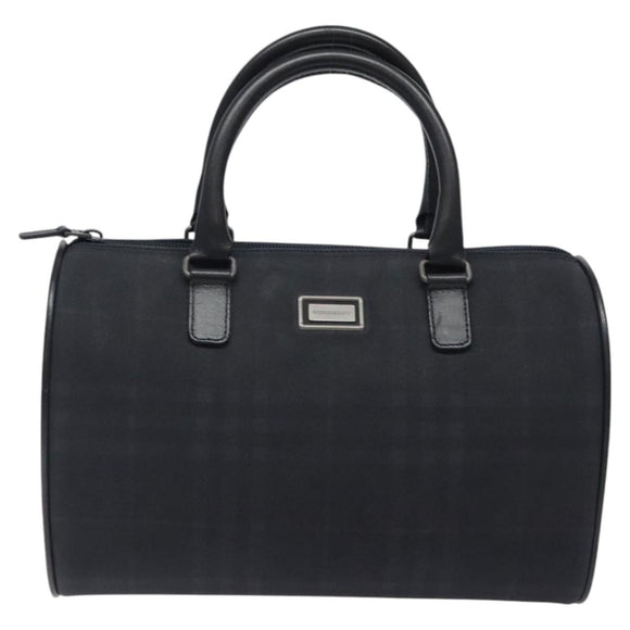 BURBERRY Nova Check Handtasche Canvas Navy Auth yk17897