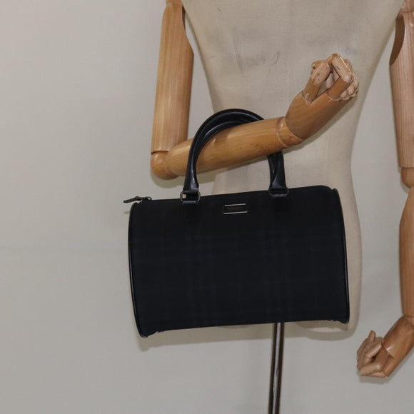 BURBERRY Nova Check Handtasche Canvas Navy Auth yk17897