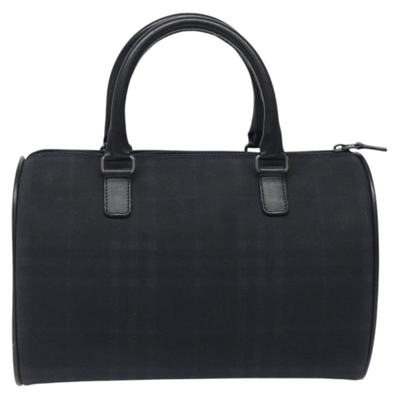 BURBERRY Nova Check Handtasche Canvas Navy Auth yk17897