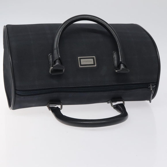 BURBERRY Nova Check Handtasche Canvas Navy Auth yk17897