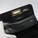 Salvatore Ferragamo Gancini Hand Bag Leather Black Gold Auth yk17898-9