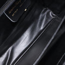 Salvatore Ferragamo Gancini Hand Bag Leather Black Gold Auth yk17898-10
