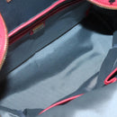 MCM Vicetos Logogram Studs Backpack PVC Leather Pink Gold Auth yk17904-11