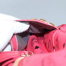 MCM Vicetos Logogram Studs Backpack PVC Leather Pink Gold Auth yk17904-26