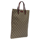 GUCCI GG Supreme Hand Bag PVC Leather Beige 117551 Auth yk17910-1